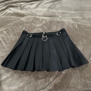 Current Mood leather mini skirt